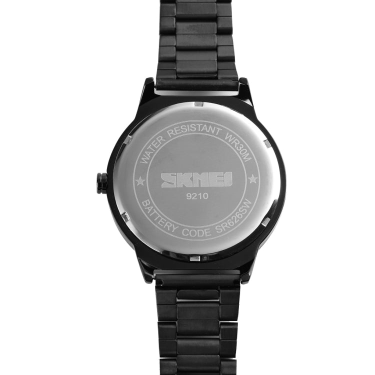 Skmei 9210 Fashion Trend Mens Business Wristwatch Simple Three-Dimensional Surface Waterproof Gold Quartz Watch Man(Black Blue) - free shipping - PMC TechLife - Order now!