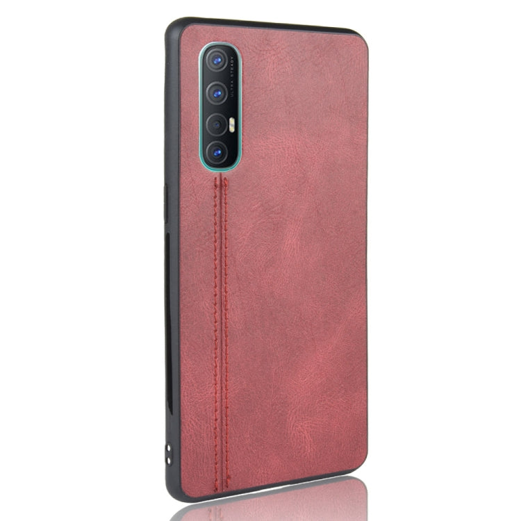 For Oppo Find X2 Neo Shockproof Sewing Cow Pattern Skin PC + PU + TPU Case(Red) - OPPO Cases by PMC Jewellery | Online Shopping South Africa | PMC Jewellery | Buy Now Pay Later Mobicred