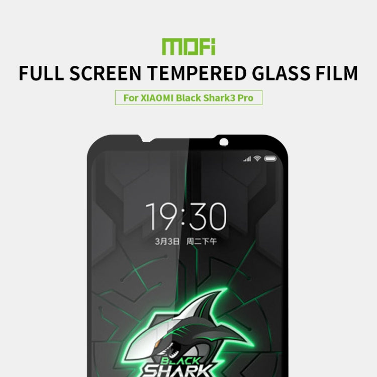 For Xiaomi Black shark3 pro MOFI 9H 2.5D Full Screen Tempered Glass Film(Black) -  by MOFI | Online Shopping South Africa | PMC Jewellery