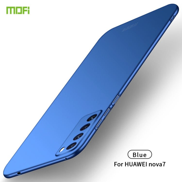 For Huawei Nova 7 MOFI Frosted PC Ultra-thin Hard Case(Blue) - Huawei Cases by MOFI | Online Shopping South Africa | PMC Jewellery