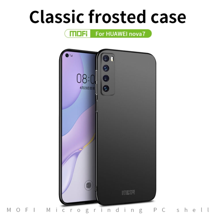 For Huawei Nova 7 MOFI Frosted PC Ultra-thin Hard Case(Rose gold) - Huawei Cases by MOFI | Online Shopping South Africa | PMC Jewellery