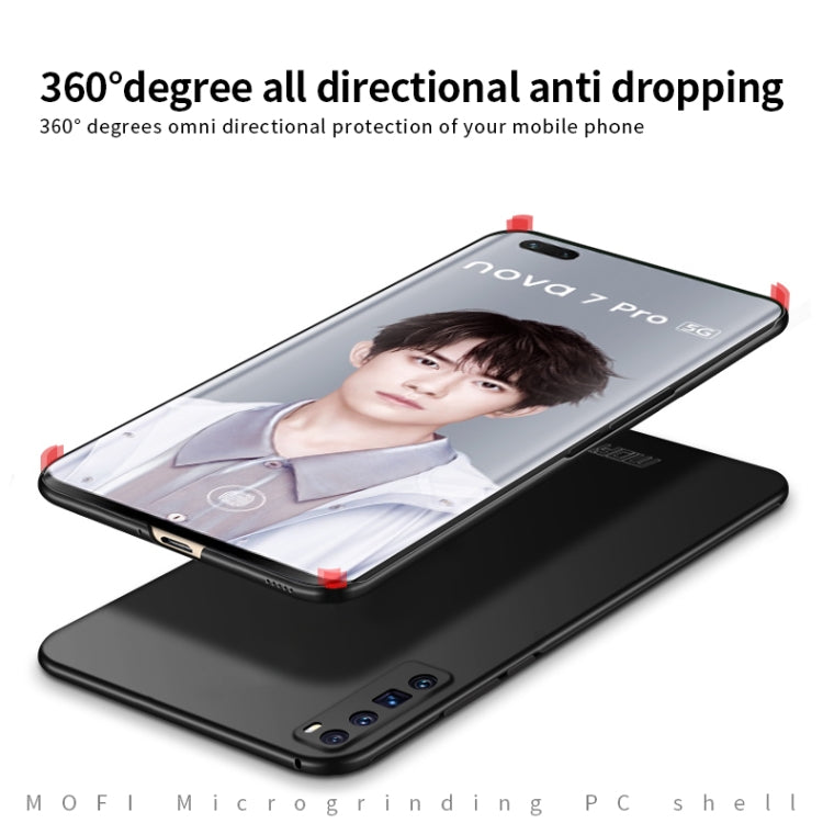 For Huawei Nova 7 Pro MOFI Frosted PC Ultra-thin Hard Case(Red) - Huawei Cases by MOFI | Online Shopping South Africa | PMC TechLife