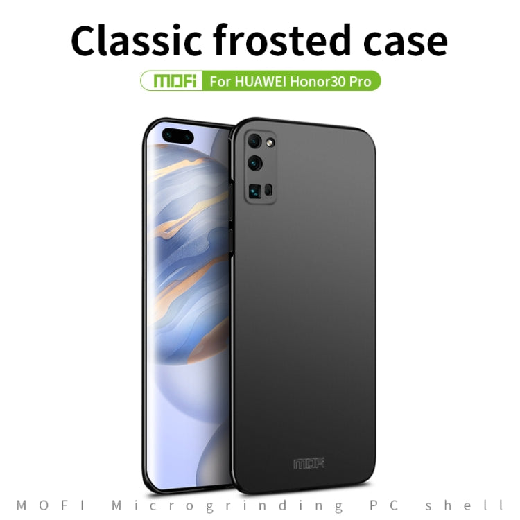 For Huawei Honor 30 Pro MOFI Frosted PC Ultra-thin Hard Case(Black) - Honor Cases by MOFI | Online Shopping South Africa | PMC Jewellery