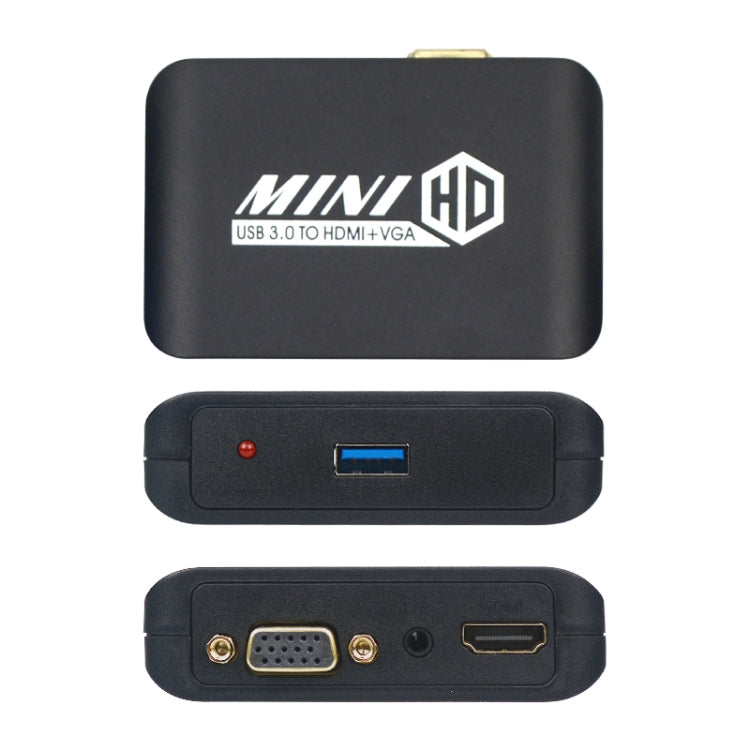 USB3.0 TO HDMI+VGA Adapter - Converter by PMC Jewellery | Online Shopping South Africa | PMC Jewellery | Buy Now Pay Later Mobicred