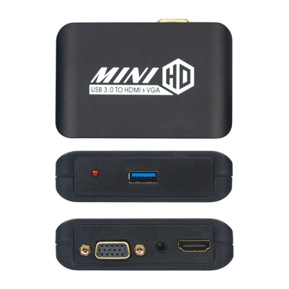 USB3.0 TO HDMI+VGA Adapter - Converter by PMC Jewellery | Online Shopping South Africa | PMC Jewellery | Buy Now Pay Later Mobicred