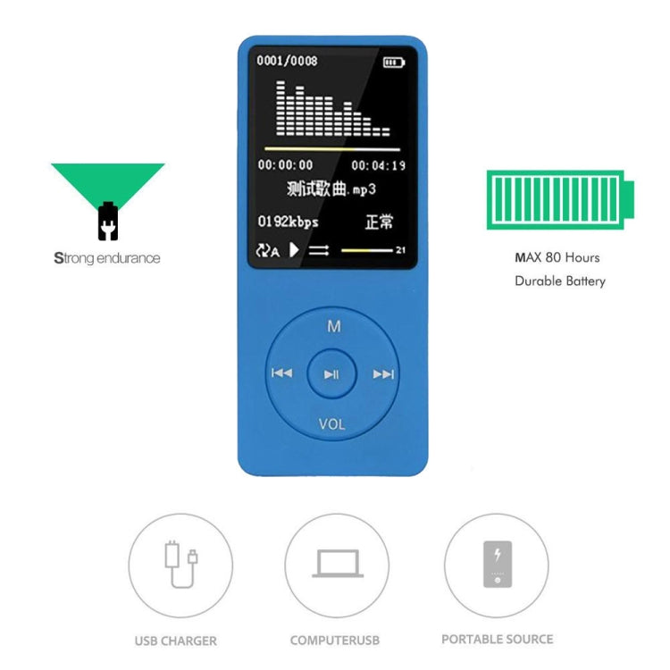 Fashion Portable LCD Screen FM Radio Video Games Movie MP3 MP4 Player Mini Walkman, Memory Capacity:4GB(Black) - MP3 Player by PMC TechLife | Online Shopping South Africa | PMC TechLife | Buy Now Pay Later Mobicred