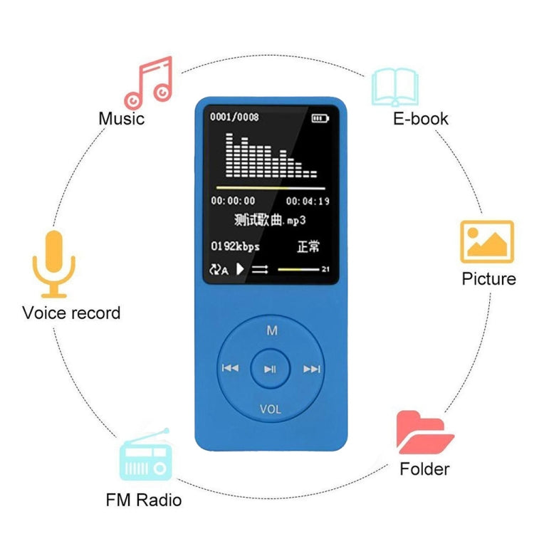 Fashion Portable LCD Screen FM Radio Video Games Movie MP3 MP4 Player Mini Walkman, Memory Capacity:8GB(White) - MP3 Player by PMC TechLife | Online Shopping South Africa | PMC TechLife | Buy Now Pay Later Mobicred