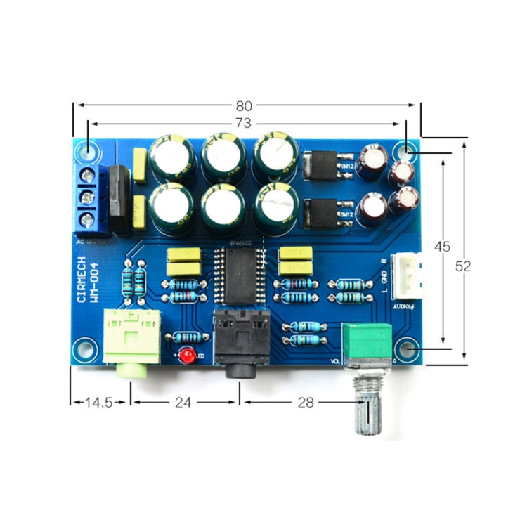 TPA6120 Amp Board HIFI TPA6120A2 Enthusiast Grade Headphone Amplifier Board Zero Noise Board - Breadboard / Amplifier Board by PMC TechLife | Online Shopping South Africa | PMC TechLife | Buy Now Pay Later Mobicred