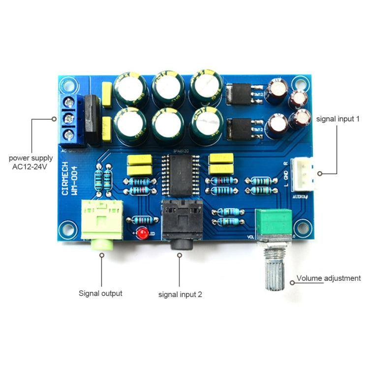 TPA6120 Amp Board HIFI TPA6120A2 Enthusiast Grade Headphone Amplifier Board Zero Noise Board - Breadboard / Amplifier Board by PMC TechLife | Online Shopping South Africa | PMC TechLife | Buy Now Pay Later Mobicred