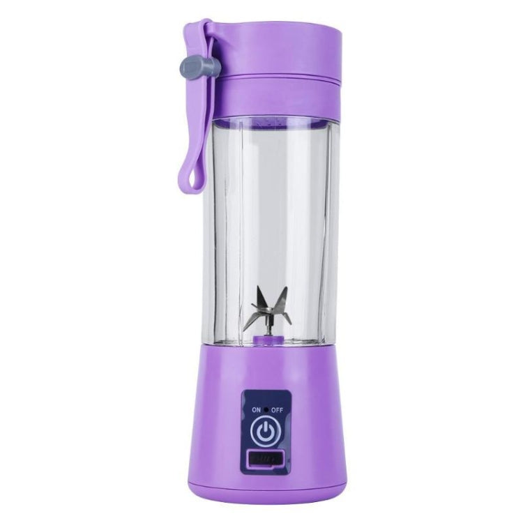 USB Rechargeable Electric Automatic Vegetable Fruit Citrus Orange Juice Maker Cup Mixer Bottle (380ML)(6 Blades Purple) - free shipping - PMC TechLife - Order now!