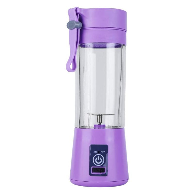 USB Rechargeable Electric Automatic Vegetable Fruit Citrus Orange Juice Maker Cup Mixer Bottle (380ML)(2 Blades Purple) - free shipping - PMC TechLife - Order now!