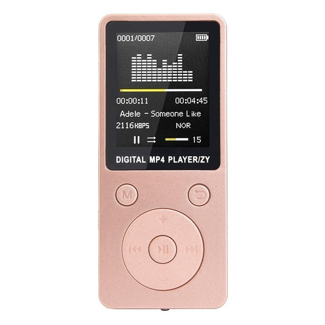 Portable MP4 Lossless Sound Music Player FM Recorder Walkman Player Mini Support Music, Radio, Recording, MP3, TF Card, No Memory(Pink) - MP3 Player by PMC Jewellery | Online Shopping South Africa | PMC Jewellery | Buy Now Pay Later Mobicred