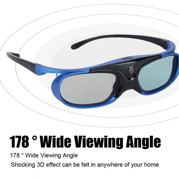 Active Shutter Rechargeable 3D Glasses Support 96HZ/120HZ/144HZ For XGIMI Z4X Z5 H1 JmGo G1 G3 X1 BenQ Acer & DLP LINK Projector - VR Headset by PMC TechLife | Online Shopping South Africa | PMC TechLife