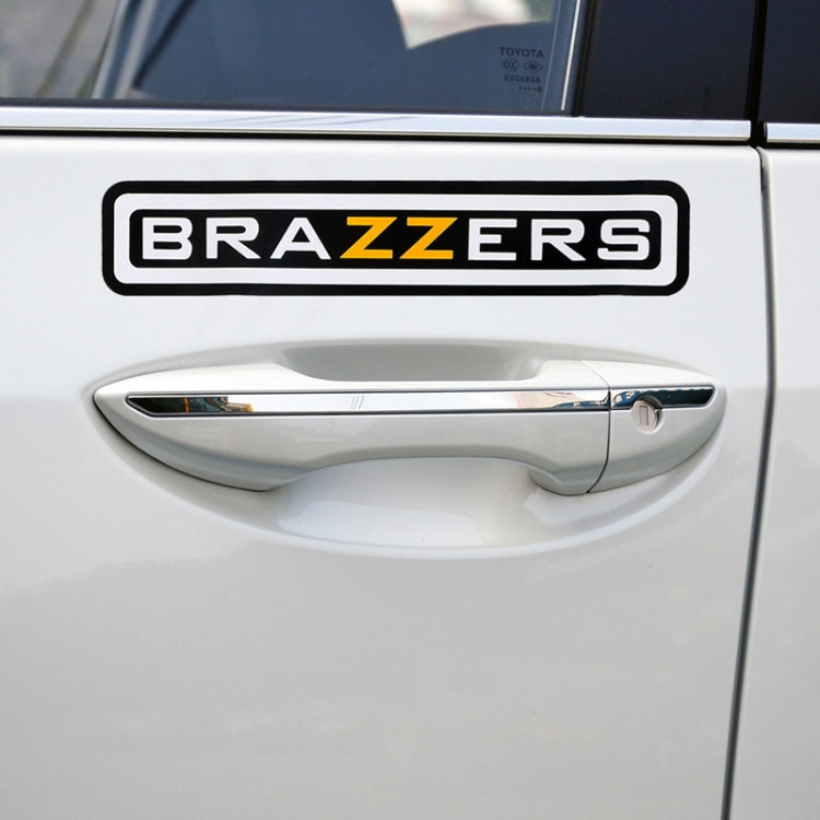 10 PCS  BRAZZERS Car Sticker Auto Decals foe Car Styling, Size: 4.9x22.5cm - Decorative Sticker by PMC TechLife | Online Shopping South Africa | PMC TechLife | Buy Now Pay Later Mobicred