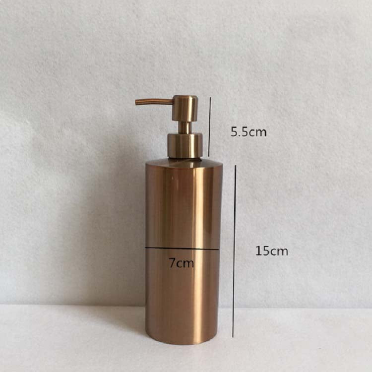 550ml Stainless Steel Hand Soap Bottle Countertop Soap Dispenser(Rose Gold) - Soap Dispenser by PMC TechLife | Online Shopping South Africa | PMC TechLife | Buy Now Pay Later Mobicred