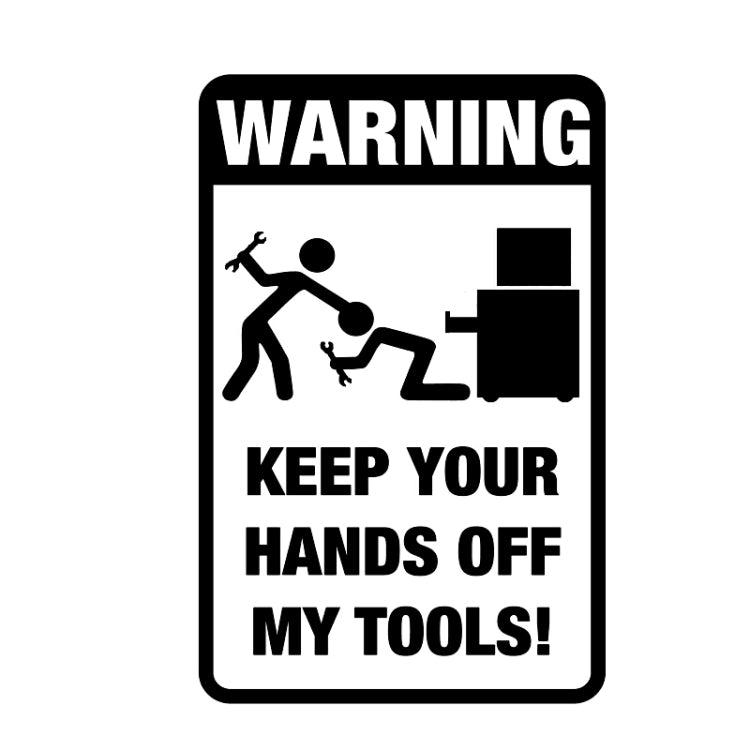 10 PCS QYPF Warning Sticker Funny Prank Car Sticker Vinyl Decoration, Size: 11.8 x 18.3cm (Black) - Decorative Sticker by PMC TechLife | Online Shopping South Africa | PMC TechLife | Buy Now Pay Later Mobicred