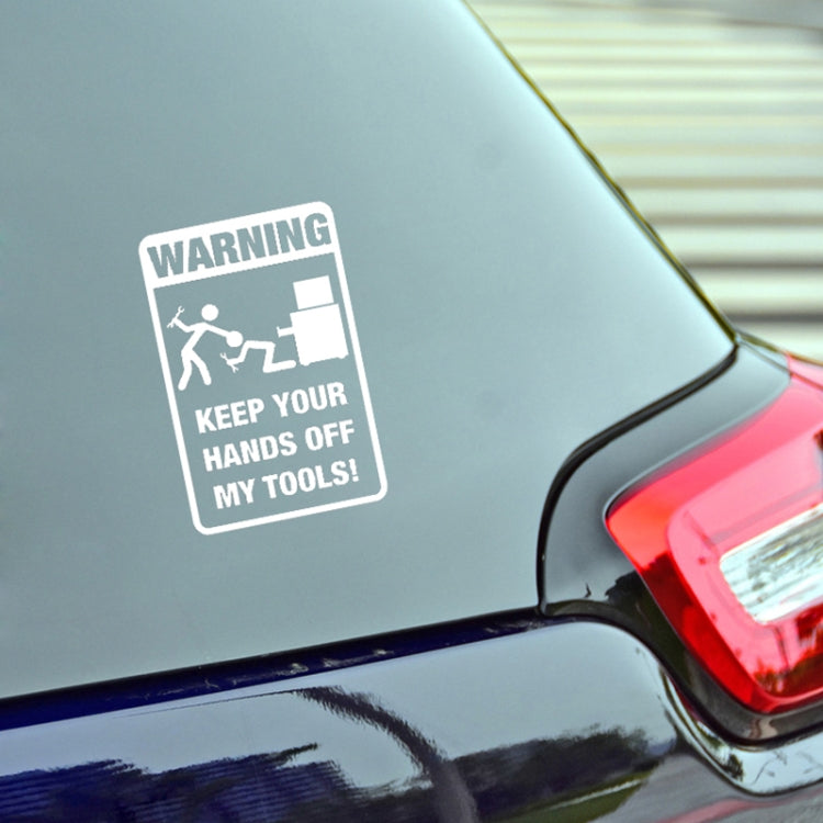 10 PCS QYPF Warning Sticker Funny Prank Car Sticker Vinyl Decoration, Size: 11.8 x 18.3cm (Silver) - Decorative Sticker by PMC TechLife | Online Shopping South Africa | PMC TechLife | Buy Now Pay Later Mobicred