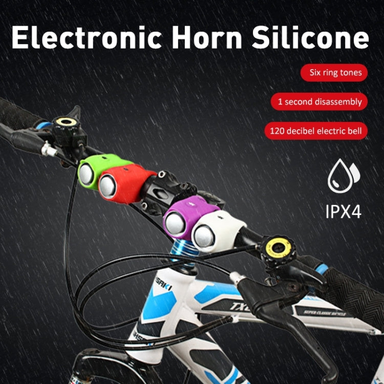 120 dB Bicycle Bell Mountain Bike Electric Horn(Purple) - Bicycle Bells by PMC TechLife | Online Shopping South Africa | PMC TechLife | Buy Now Pay Later Mobicred