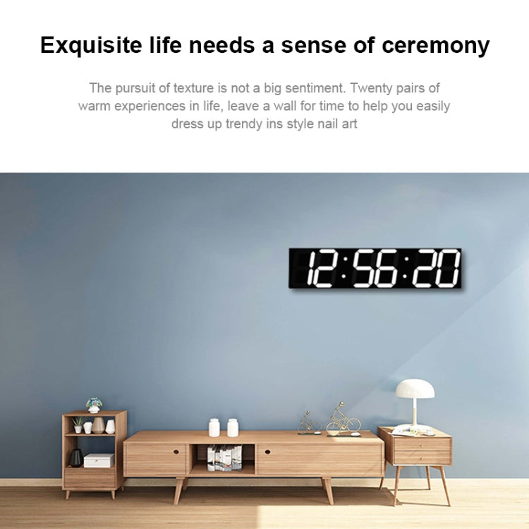 Multifunctional LED Wall Clock Creative Digital Clock, Style:Hollow Remote Control(Blue Font) - Wall Clock by PMc TechLife | Online Shopping South Africa | PMc TechLife | Buy Now Pay Later Mobicred