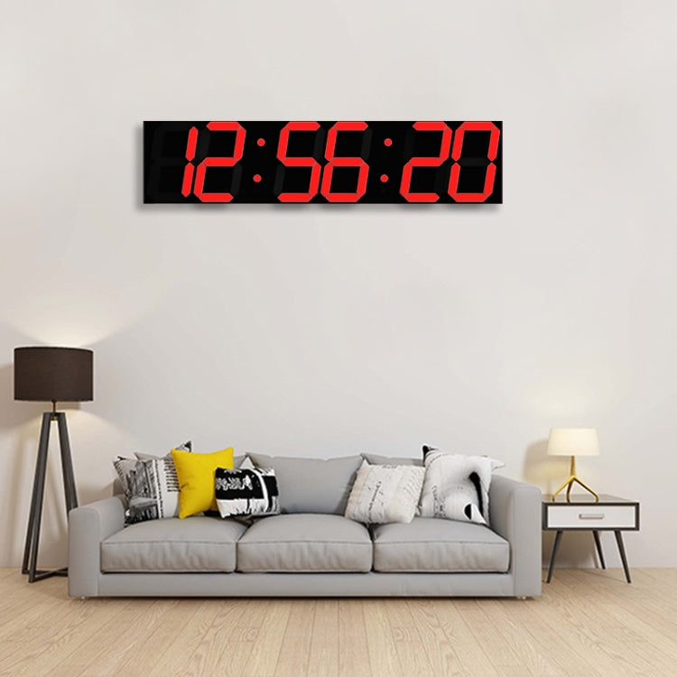 Multifunctional LED Wall Clock Creative Digital Clock, Style:Sealed Box Remote Control(Red Font) - free shipping - PMc TechLife - Order now!