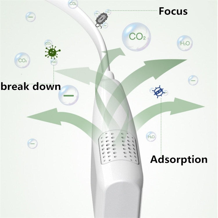 Hanging Neck Negative Ion Air Purifier Portable Household Formaldehyde Removal Portable Purifier(Black) - free shipping - PMC TechLife - Order now!