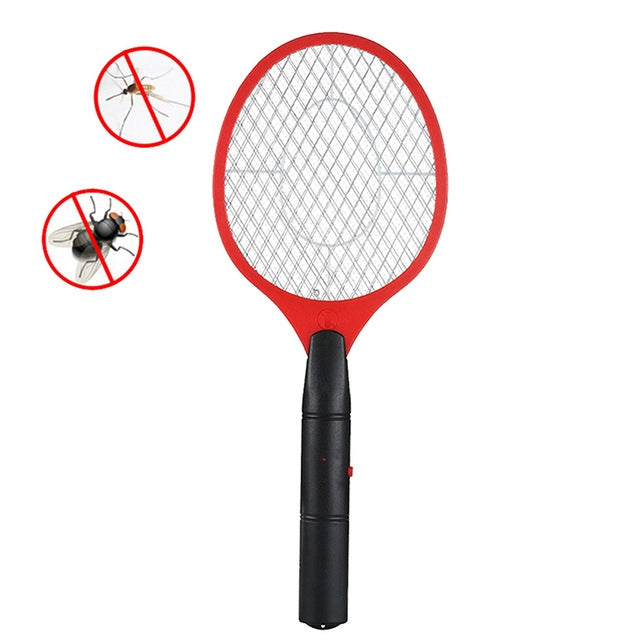 Hand Racket Mosquito Swatter Insect Home Garden Pest Bug Fly Mosquito Zapper Swatter Killer Electric Fly Swatter(Red) - Fly Swatter by PMC TechLife | Online Shopping South Africa | PMC TechLife | Buy Now Pay Later Mobicred