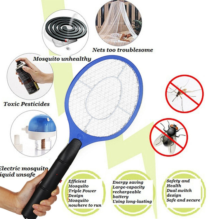 Hand Racket Mosquito Swatter Insect Home Garden Pest Bug Fly Mosquito Zapper Swatter Killer Electric Fly Swatter(Red) - Fly Swatter by PMC TechLife | Online Shopping South Africa | PMC TechLife | Buy Now Pay Later Mobicred