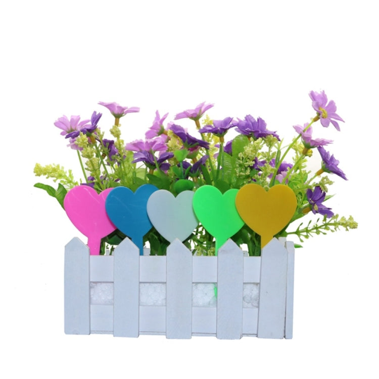 100 PCS Gardening Plant Pot Decoration Love Label Garden Seedling Potted Flower Plant Mark(Blue) - Yard & Garden Decor by PMC TechLife | Online Shopping South Africa | PMC TechLife