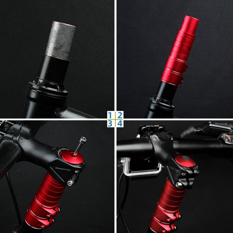 FMFXTR Mountain Bike Handlebar Aluminum Alloy Height Increaser, Increase Height:17.5cm(Red) - free shipping - PMc TechLife - Order now!