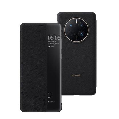 For HUAWEI Mate 50 / 50E Original HUAWEI Window View Smart Phone Case(Black) - Huawei Cases by Huawei | Online Shopping South Africa | PMC Jewellery | Buy Now Pay Later Mobicred