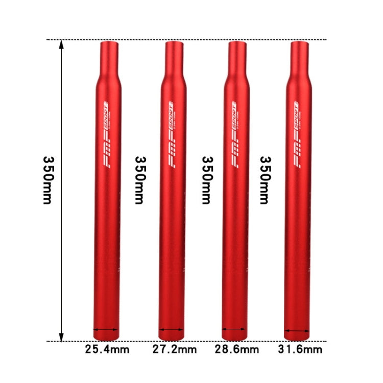 FMFXTR Aluminum Alloy Mountain Bike Extended Seat Post, Specification:25.4x350mm(Blue) - Bicycle Seat Posts by FMFXTR | Online Shopping South Africa | PMc TechLife | Buy Now Pay Later Mobicred