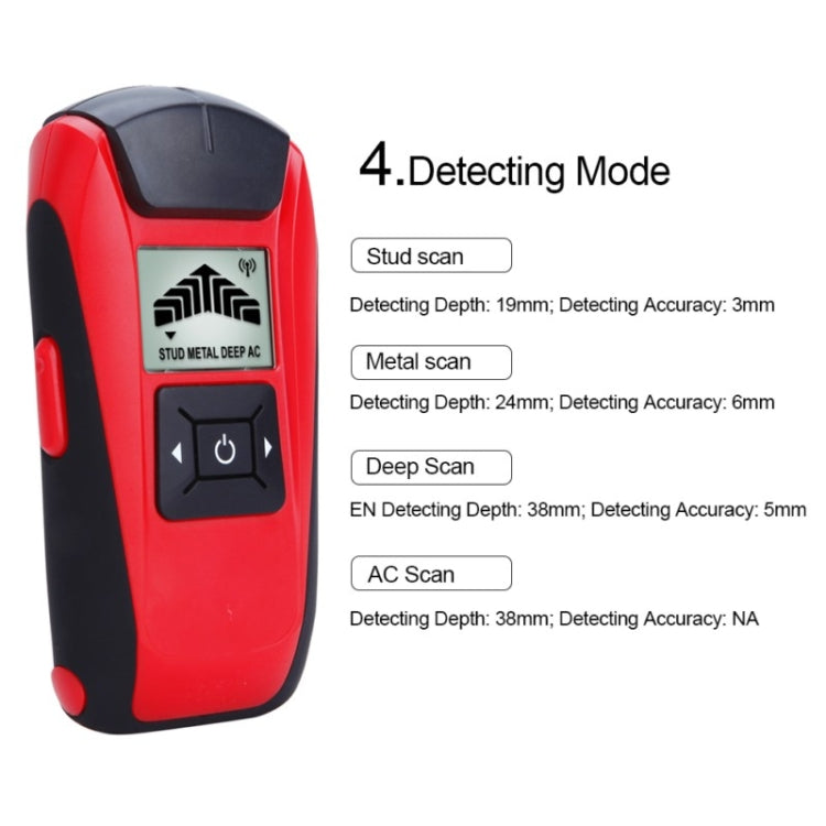 G120 Metal Wood Cable Wire Reinforced Tester Multifunctional Wall Metal Detection Instrument - free shipping - PMC Jewellery - Order now!