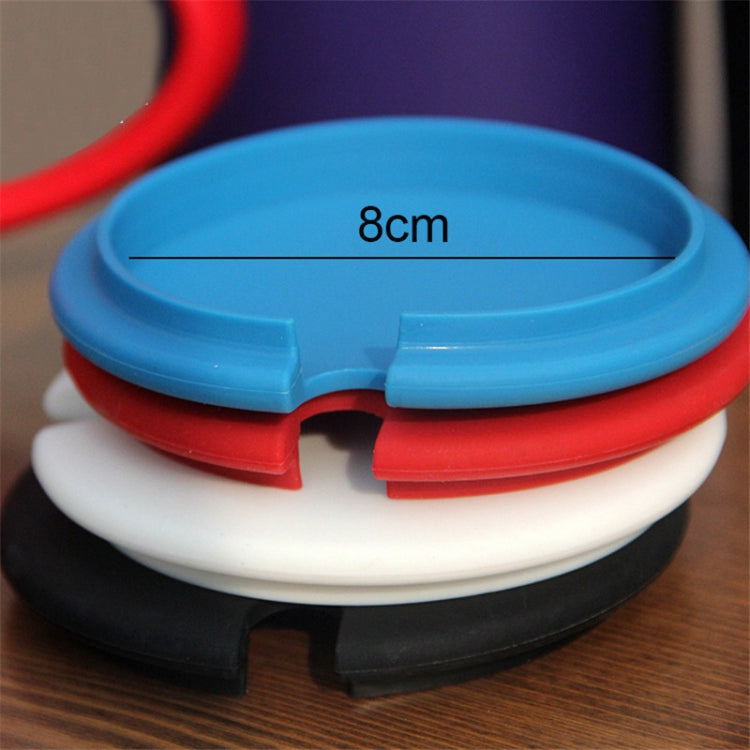 5 PCS Creative Cup Lids Food-grade Silicone Cup Cover Heat-resistant Safe Healthy Silicone Lid with Gap(Black) - free shipping - PMC TechLife - Order now!