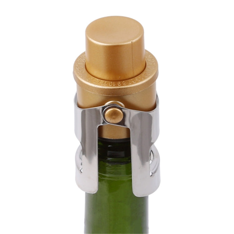 Push-button Stainless Steel Pumping Champagne Stopper Sparkling Champagne Snap Wing Vacuum Wine Stopper(Black) - Bottle Stopper by PMC TechLife | Online Shopping South Africa | PMC TechLife | Buy Now Pay Later Mobicred
