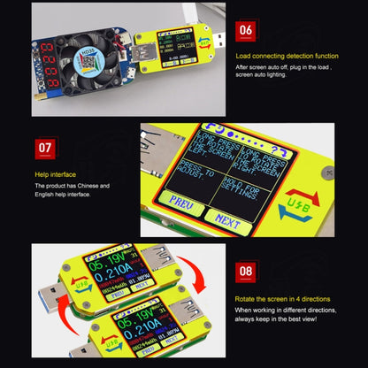 USB 3.0 Color Display Screen Tester Voltage-current Measurement Type-C Meter, Support Android APP, Model:UM34C with Bluetooth - Current & Voltage Tester by PMC Jewellery | Online Shopping South Africa | PMC Jewellery | Buy Now Pay Later Mobicred