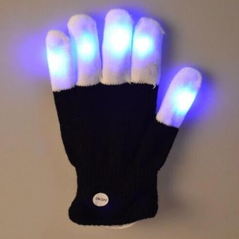 LED Colorful Luminous Performance Gloves Children Gloves, One Pair, Suitable Age:About 10 Years Old(Black) - Children Gloves by PMC Jewellery | Online Shopping South Africa | PMC Jewellery | Buy Now Pay Later Mobicred