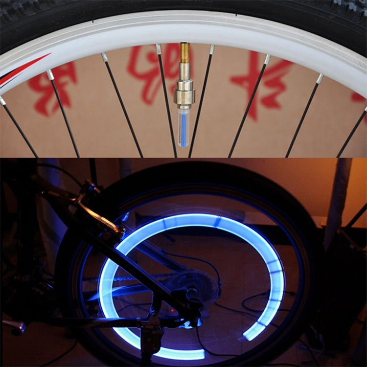 10 PCS LED Bicycle Lights Wheel Tire Valve Caps Bike Accessories Cycling Lantern Spokes Lamp(Blue) - free shipping - PMC TechLife - Order now!