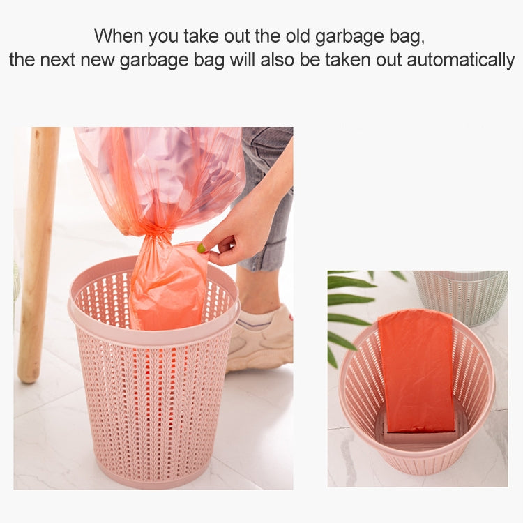 Household Removable Plastic Trash Bin Built-in Trash Bag Box(Green) - Trash Bin & Bags by PMc TechLife | Online Shopping South Africa | PMc TechLife | Buy Now Pay Later Mobicred