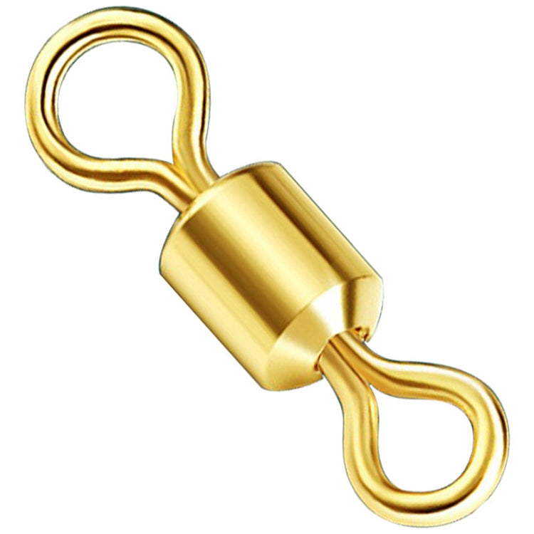 100 PCS Fishing Tackle Supplies Zimu Swivel Gold-plated Swivel Fishing Accessories, Specification:Length 1.0cm(Gold) - Fishing Hooks by PMc TechLife | Online Shopping South Africa | PMc TechLife | Buy Now Pay Later Mobicred