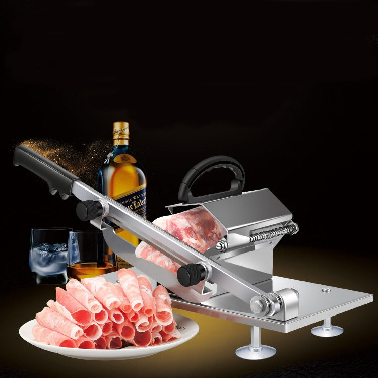 Alloy Stainless Steel Household Manual Thickness Adjustable Meat Vegetables Slicer Meat Slicing Machine(Silver) - free shipping - PMC TechLife - Order now!