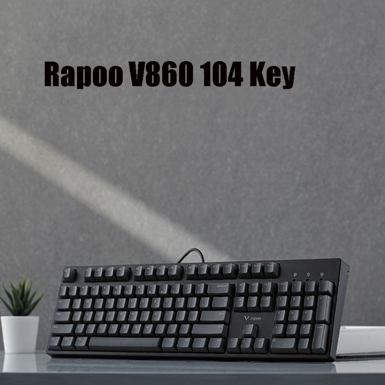 Rapoo V860 Desktop Wired Gaming Mechanical Keyboard, Specifications:104 Keys(Tea Shaft) - Wired Keyboard by Rapoo | Online Shopping South Africa | PMC Jewellery | Buy Now Pay Later Mobicred