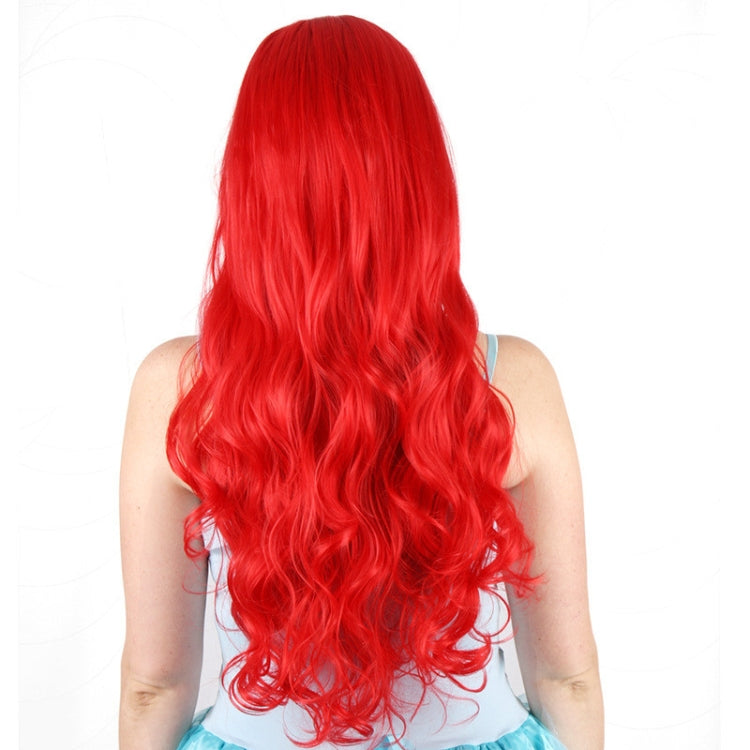 Anime The Little Mermaid Princess Ariel Cosplay Wig Halloween Wig Party Stage Synthetic Red Curly Hair - free shipping - PMC TechLife - Order now!