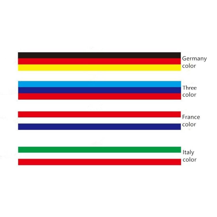 Flag Striped Car Hood Vinyl Sticker Body Decal(italy) - Decorative Sticker by PMC Jewellery | Online Shopping South Africa | PMC Jewellery | Buy Now Pay Later Mobicred