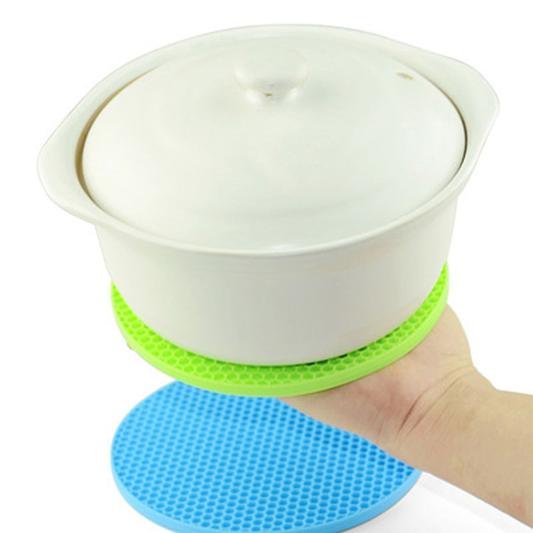 Honeycomb Silicone Round Non-slip Heat Resistant Mat, Size: 18x18x0.8cm(Coffee) - Insulation by PMC TechLife | Online Shopping South Africa | PMC TechLife | Buy Now Pay Later Mobicred