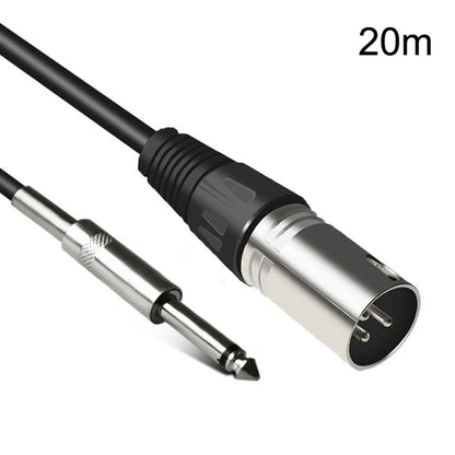 6.35mm Caron Male To XLR 2pin Balance Microphone Audio Cable Mixer Line, Size:20m - Microphone Audio Cable & Connector by PMC Jewellery | Online Shopping South Africa | PMC Jewellery | Buy Now Pay Later Mobicred