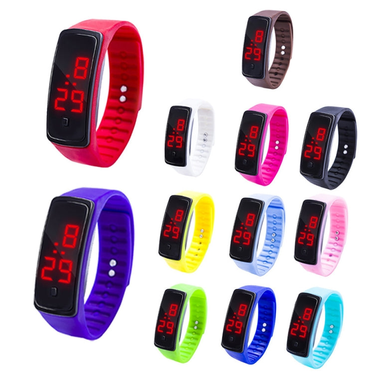 LED Digital Display Silicone Bracelet Children Electronic Watch(Purple) - Silicone Strap Watches by PMC Jewellery | Online Shopping South Africa | PMC Jewellery | Buy Now Pay Later Mobicred