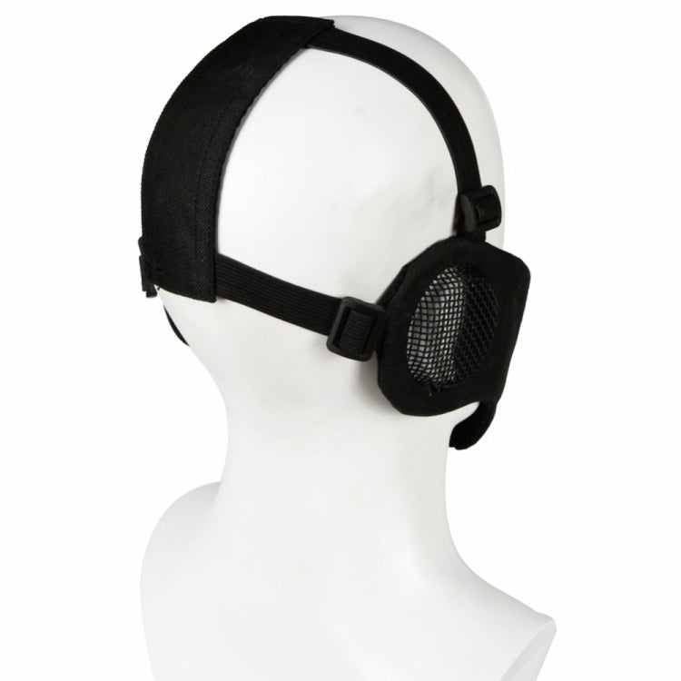 WoSporT Half Face Metal Net Field  Ear Protection Outdoor Cycling Steel Mask(Desert Digital) - Protective Helmet & Masks by PMC TechLife | Online Shopping South Africa | PMC TechLife | Buy Now Pay Later Mobicred