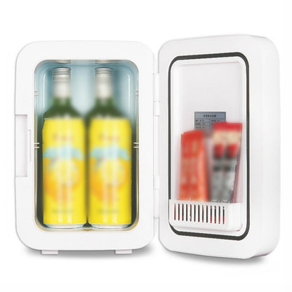 Somate SMT-8L Digital Display Car Home Dual-use Mini Refrigerator, Color:White Tempering Door, Specification:CN Plug - Refrigerators & Accessories by PMC Jewellery | Online Shopping South Africa | PMC Jewellery | Buy Now Pay Later Mobicred