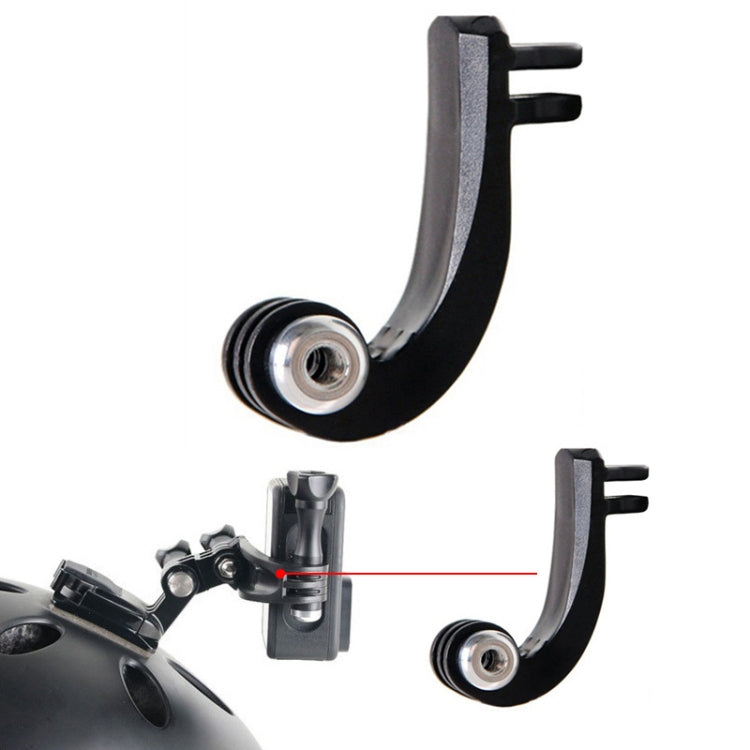 TELESIN Center Vertical Bend Arm Sports Camera Accessories For GoPro HERO11 Black / HERO9 Black / DJI Osmo Action 3 - Holder by PMC TechLife | Online Shopping South Africa | PMC TechLife | Buy Now Pay Later Mobicred