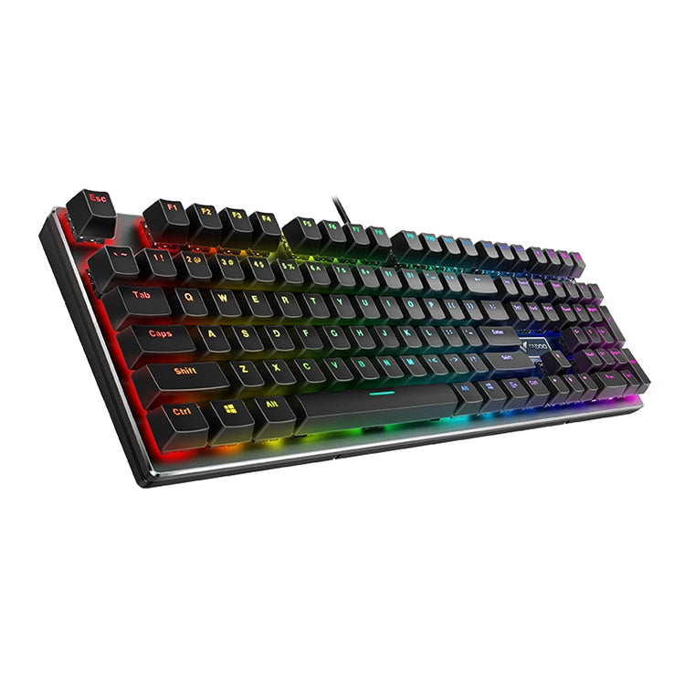 Rapoo V700RGB 104 Keys USB Wired Game Computer without Punching Mechanical Keyboard(Tea Shaft) - Wired Keyboard by Rapoo | Online Shopping South Africa | PMC Jewellery | Buy Now Pay Later Mobicred